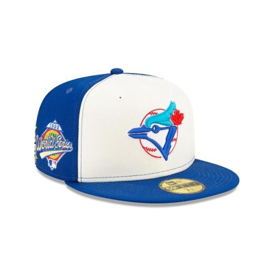 Blue Toronto Blue Jays Hat - New Era MLB State Flower 59FIFTY Fitted Caps USA8450931